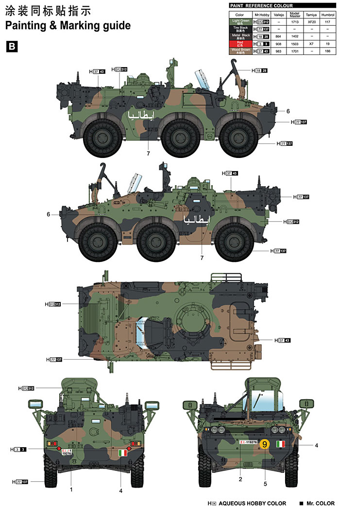 イタリア プーマ 6×6 装甲戦闘車 プラモデル (トランペッター 1/35 ＡＦＶシリーズ No.05526) 商品画像_2