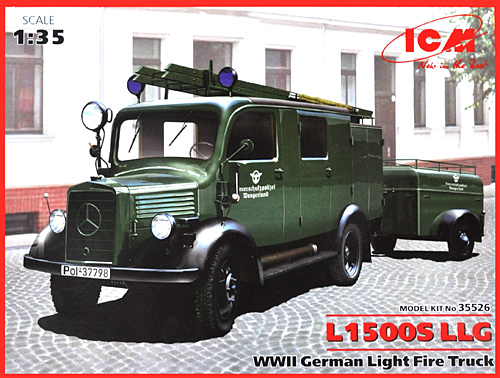 ドイツ L1500S LLG　消防車 プラモデル (ICM 1/35 ミリタリービークル・フィギュア No.35526) 商品画像