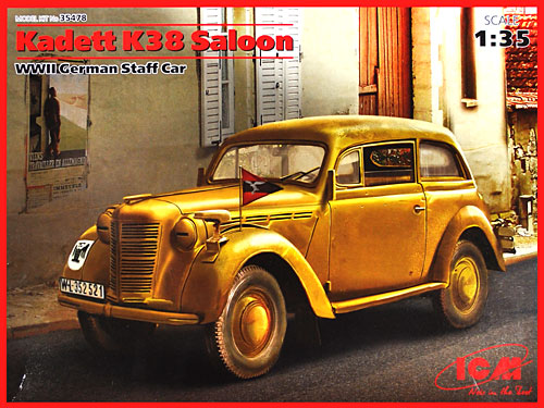 ドイツ カデット K38 小型サルーン 2ドアスタッフカー プラモデル (ICM 1/35 ミリタリービークル・フィギュア No.35478) 商品画像