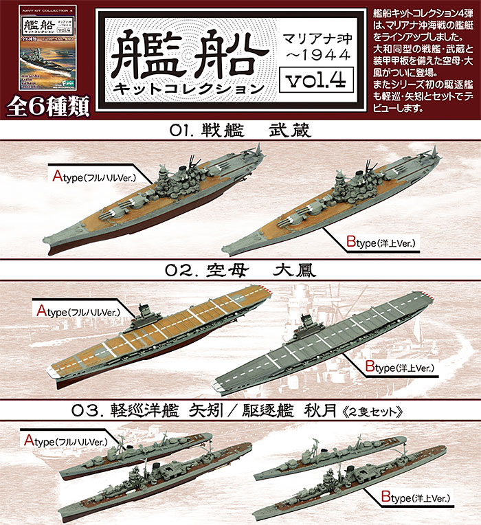 22最新作 Vol 4 艦船キットコレクション マリアナ沖 1944 1box エフトイズ 模型 プラモデル Www Marinemastertrailers Com