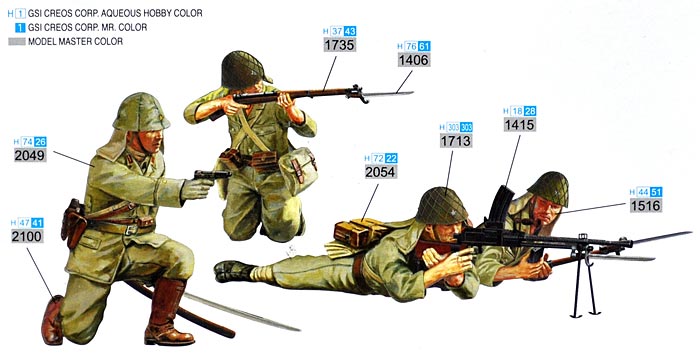 日本陸軍歩兵 (ペリリュー 1944年) プラモデル (サイバーホビー 1/35 AFV シリーズ （'39～'45 シリーズ） No.6555) 商品画像_2