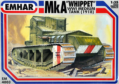イギリス Mk.A 中戦車 ホイペット プラモデル (エマー 1/35 AFV No.EM4003) 商品画像