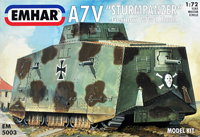 ドイツ A7V 突撃戦車 プラモデル (エマー 1/72 AFV No.EM5003) 商品画像