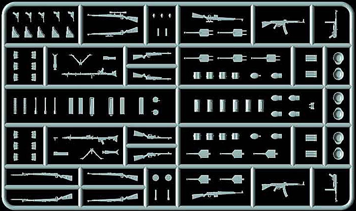 WW2 ドイツ 小火器セット プラモデル (マスターボックス 1/35 ミリタリーミニチュア No.MB35115) 商品画像_2