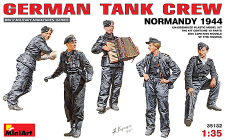 ドイツ戦車兵 (ノルマンディ 1944) プラモデル (ミニアート 1/35 WW2 ミリタリーミニチュア No.35132) 商品画像