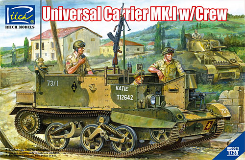 イギリス ユニバーサルキャリア Mk.1型 兵員輸送車 w/クルー プラモデル (リッチモデル 1/35 AFVモデル No.RV35011) 商品画像