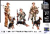 アメリカ海兵隊 3体 & ドーベルマン犬 3体 太平洋戦争