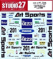 スタジオ27 ツーリングカー/GTカー オリジナルデカール マツダ 787 #201 ArtSports ルマン 1990