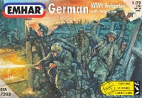 エマー 1/72 AFV WW1 ドイツ 歩兵 & 戦車兵 (48体入)