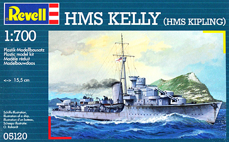 HMS ケリー プラモデル (レベル 1/700 艦船モデル No.05120) 商品画像