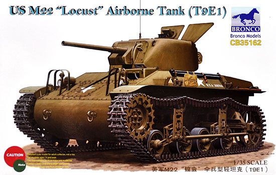 アメリカ M22 ローカスト 空挺軽戦車 (T9E1) プラモデル (ブロンコモデル 1/35 AFVモデル No.CB35162) 商品画像