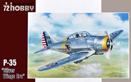 セバスキー P-35 戦闘機 戦前 銀塗装 プラモデル (スペシャルホビー 1/72 エアクラフト プラモデル No.SH72260) 商品画像