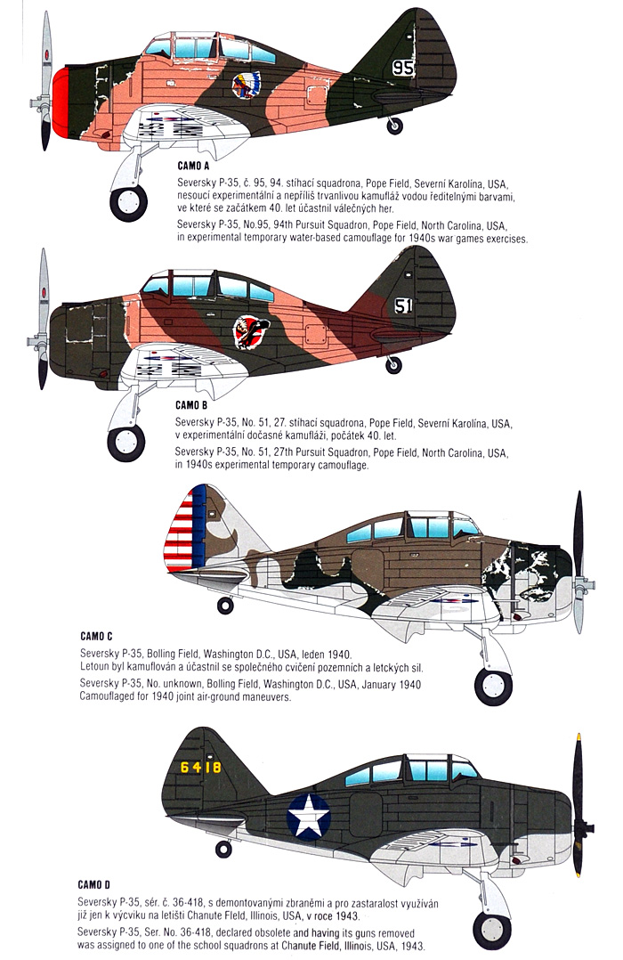 セバスキー P-35 戦闘機 訓練迷彩塗装 プラモデル (スペシャルホビー 1/72 エアクラフト プラモデル No.SH72262) 商品画像_2