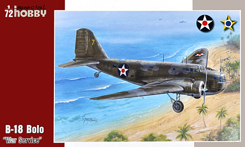 ダグラス B-18 ボロ 双発爆撃機 戦中迷彩塗装 プラモデル (スペシャルホビー 1/72 エアクラフト プラモデル No.SH72265) 商品画像