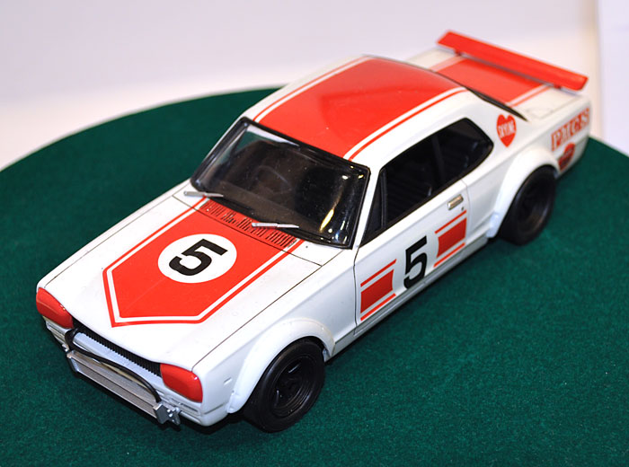 スカイライン HT 2000 GT-R 筑波100km ゼッケン5 (KPGC10) '71 プラモデル (アオシマ 1/24 ザ・スカイライン No.018) 商品画像_3