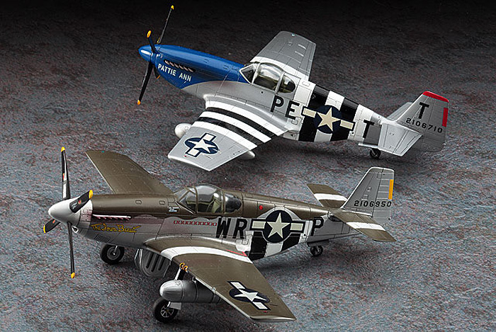 P-51B ムスタング Dデイ マーキングコンボ プラモデル (ハセガワ 1/72 飛行機 限定生産 No.02054) 商品画像_3