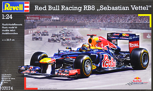 レッドブル レーシング RB8 セバスチャン・ヴェッテル プラモデル (レベル 1/24 F1モデル No.07074) 商品画像