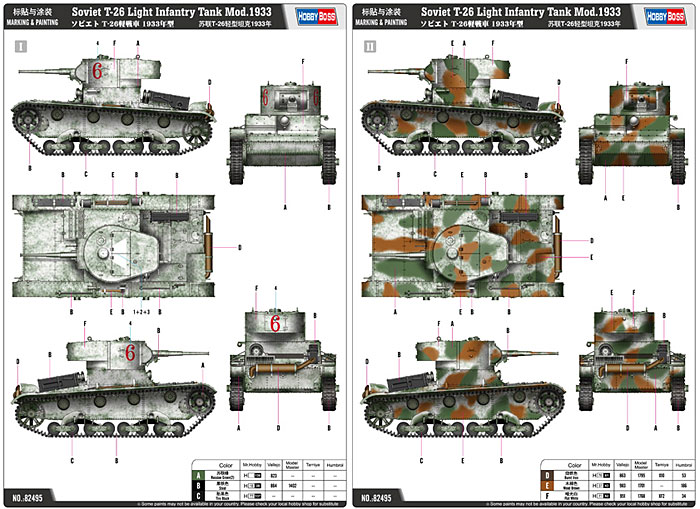 ソビエト T-26 軽戦車 1933年型 プラモデル (ホビーボス 1/35 ファイティングビークル シリーズ No.82495) 商品画像_2
