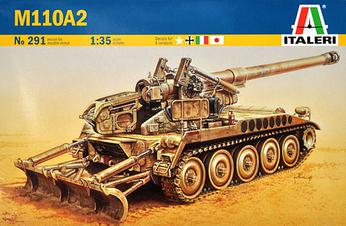 M110A2 203mm 自走榴弾砲 プラモデル (イタレリ 1/35 ミリタリーシリーズ No.0291) 商品画像