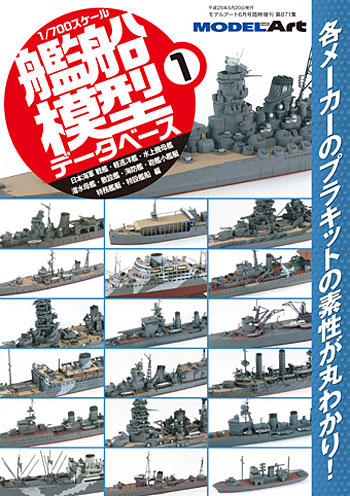 1/700スケール 艦船模型データベース 1 本 (モデルアート 臨時増刊 No.871) 商品画像
