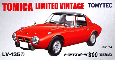 トヨタ スポーツ 800 (65年式) (赤) ミニカー (トミーテック トミカリミテッド ヴィンテージ No.LV-135a) 商品画像
