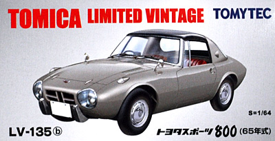 トヨタ スポーツ 800 (65年式) (銀) ミニカー (トミーテック トミカリミテッド ヴィンテージ No.LV-135b) 商品画像