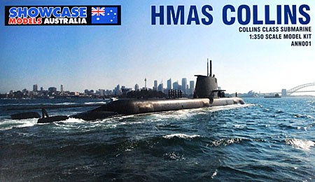 オーストラリア海軍 HMAS コリンズ級潜水艦 コリンズ プラモデル (ショーケースモデルズ 1/350 艦船モデル No.ANN001) 商品画像