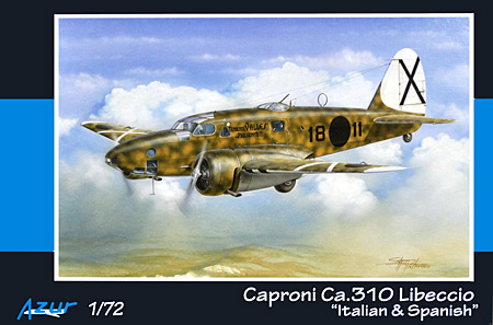カプロニ Ca.310 リベッチオ 爆撃機 イタリア&フランコ軍 プラモデル (アズール 1/72 航空機モデル No.A106) 商品画像