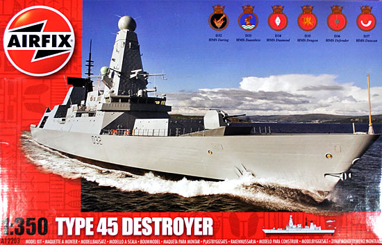 イギリス海軍 タイプ45 駆逐艦 プラモデル (エアフィックス Launches ＆ Ships No.A12203) 商品画像