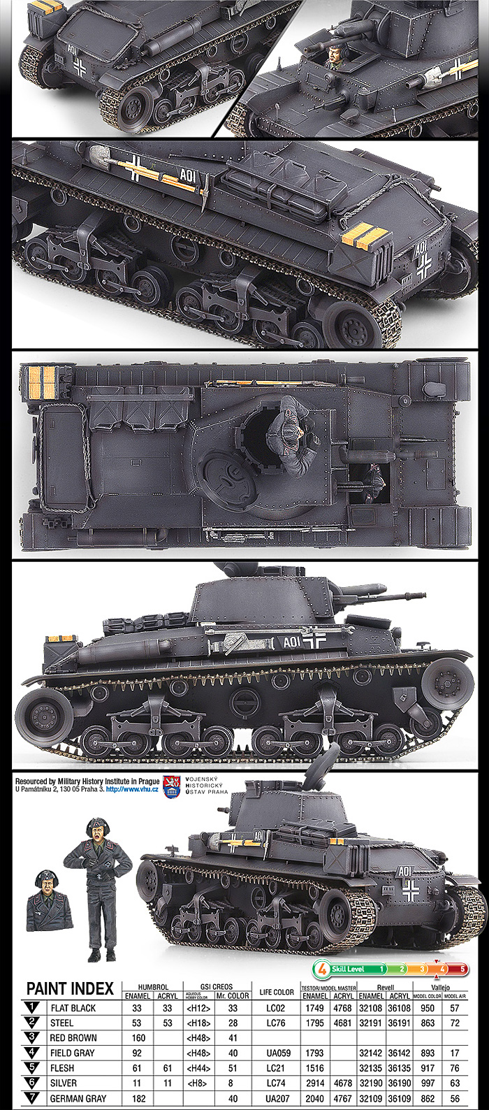 ドイツ 軽戦車 35(t) プラモデル (アカデミー 1/35 Armors No.13280) 商品画像_3