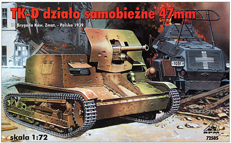 ポーランド TK-D 47mm 対戦車自走砲 プラモデル (RPM 1/72 ミリタリー No.72505) 商品画像