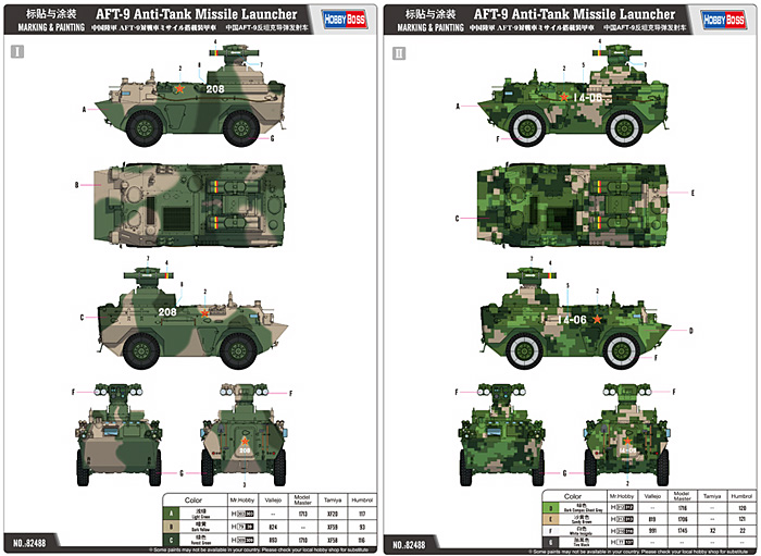 中国陸軍 AFT-9 対戦車ミサイル搭載装甲車 プラモデル (ホビーボス 1/35 ファイティングビークル シリーズ No.82488) 商品画像_2