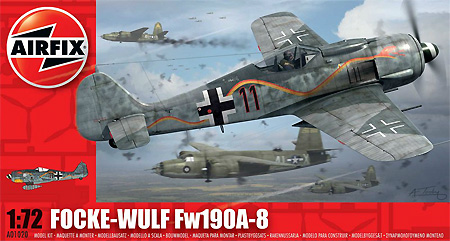 フォッケウルフ Fw190A-8 プラモデル (エアフィックス 1/72 ミリタリーエアクラフト No.A01020) 商品画像