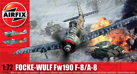 フォッケウルフ Fw190F-8/A-8 プラモデル (エアフィックス 1/72 ミリタリーエアクラフト No.A02066) 商品画像