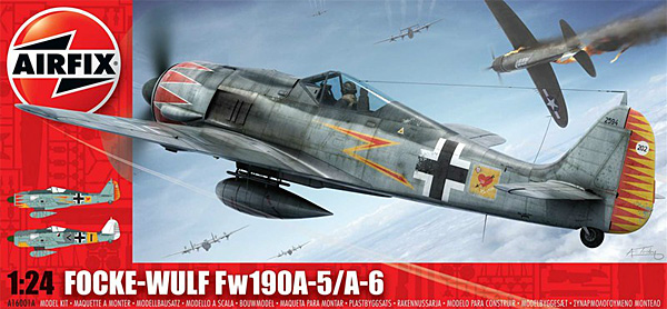 フォッケウルフ Fw190A-5/A-6 プラモデル (エアフィックス 1/24 ミリタリーエアクラフト No.A16001A) 商品画像