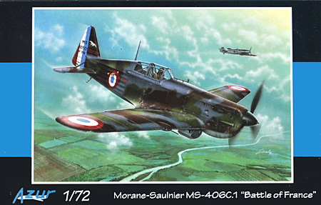 モラーヌ ソルニエ MS-406 C.1 フランス戦 プラモデル (アズール 1/72 航空機モデル No.A109) 商品画像