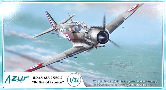 ブロッシュ MB152C.1 フランス戦 プラモデル (アズール 1/32 航空機モデル No.A060) 商品画像