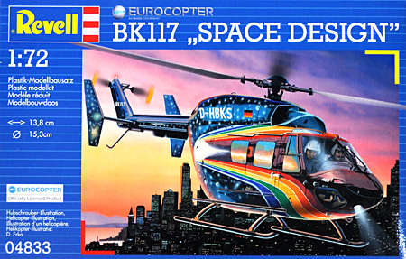 ユーロコプター BK-117 SPACE DESIGN プラモデル (レベル 1/72 Aircraft No.04833) 商品画像