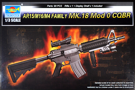 MK.18 Mod 0 CQBR ライフル プラモデル (トランペッター 1/3 ワールドウェポンシリーズ No.01914) 商品画像