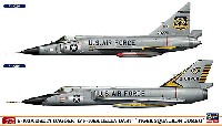 F-102A デルタダガー & F-106A デルタダート タイガースコードロン コンボ (2機セット)