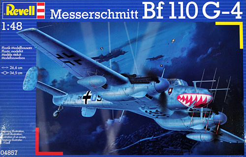 メッサーシュミット Bf110G-4 夜間戦闘機 プラモデル (レベル 1/48 飛行機モデル No.04857) 商品画像