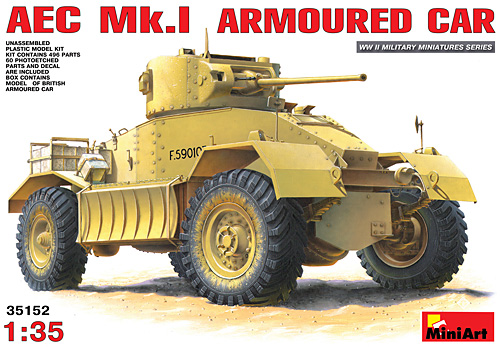 AEC Mk.1 装甲車 プラモデル (ミニアート 1/35 WW2 ミリタリーミニチュア No.35152) 商品画像