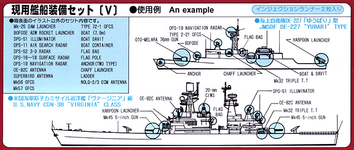 現用艦船装備セット 5 プラモデル (ピットロード スカイウェーブ E シリーズ No.E-001) 商品画像_1