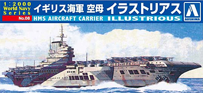 イギリス海軍 空母 イラストリアス プラモデル (アオシマ ワールドネイビー No.008) 商品画像