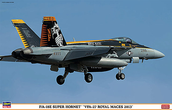 F/A-18E スーパーホーネット VFA-27 ロイヤル メイセス 2013 プラモデル (ハセガワ 1/48 飛行機 限定生産 No.07348) 商品画像
