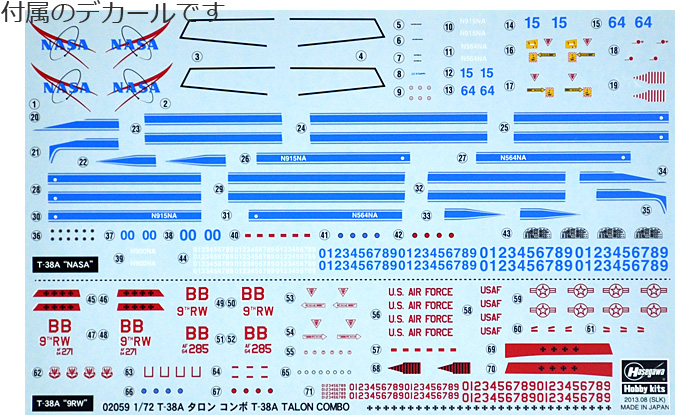 T-38A タロン コンボ プラモデル (ハセガワ 1/72 飛行機 限定生産 No.02059) 商品画像_1