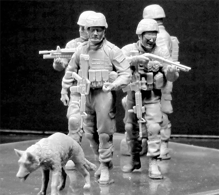 アメリカ 現用歩兵 ＋ 軍用犬 (アフガン戦 捜索部隊) プラモデル (マスターボックス 1/35 ミリタリーミニチュア No.MB35154) 商品画像_4