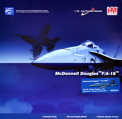 F/A-18C ホーネット VFA-192 ゴールデン・ドラゴンズ 2011 完成品 (ホビーマスター 1/72 エアパワー シリーズ （ジェット） No.HA3518) 商品画像