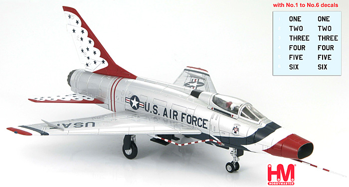 F-100D スーパーセイバー サンダーバーズ・スペシャル 完成品 (ホビーマスター 1/72 エアパワー シリーズ （ジェット） No.HA2114) 商品画像_3