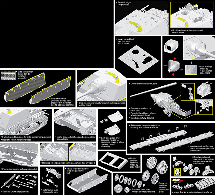 ドイツ 4号駆逐戦車 L/70(A) 後期型 ツヴィッシェンレーズンク プラモデル (サイバーホビー 1/35 AFV シリーズ （'39～'45 シリーズ） No.6784) 商品画像_2